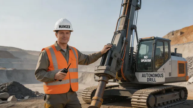 Mine manager interview video still